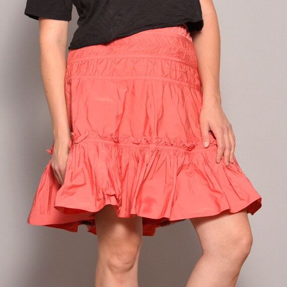 Size 10 | Ruffle Skirt 90s Pink Woman Mini High W… - image 3