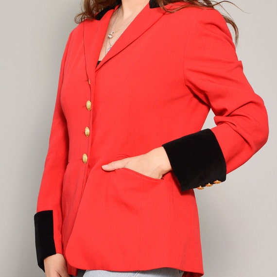 Size 8 | Hot Red Classy Mondi Womans Blazer | Bla… - image 5