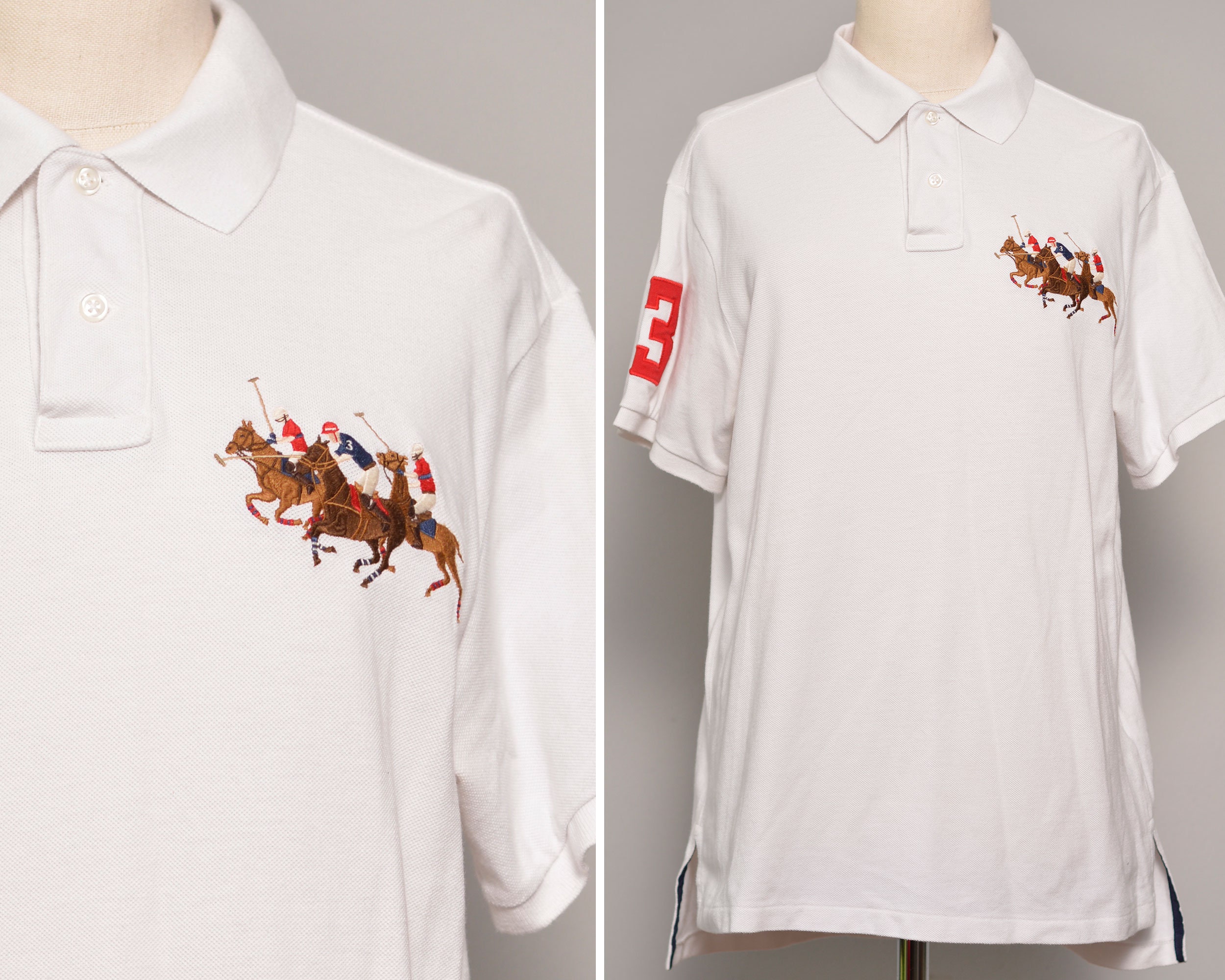 Embroidered Polo Equestrian Polo Shirt 