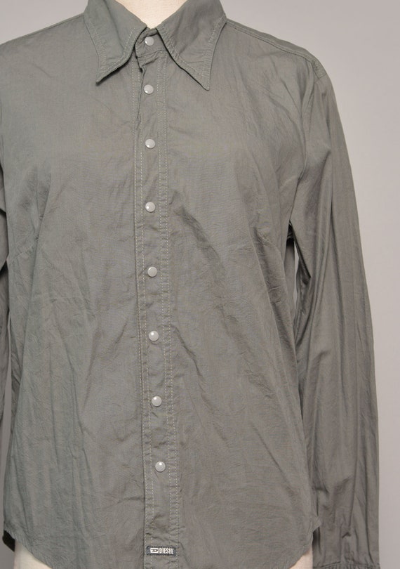 Size 10 | Olive Drab Classy Diesel Womans Shirt |… - image 6