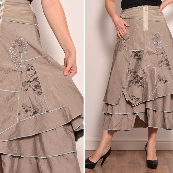 The Hunt Ribbon Skirt with Pockets and Underskirt Lining