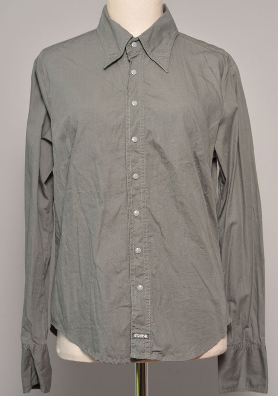 Size 10 | Olive Drab Classy Diesel Womans Shirt |… - image 5
