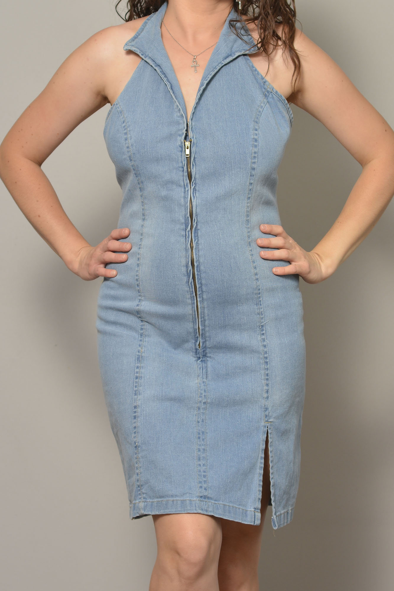 Jean Dress Shift Denim Dress 