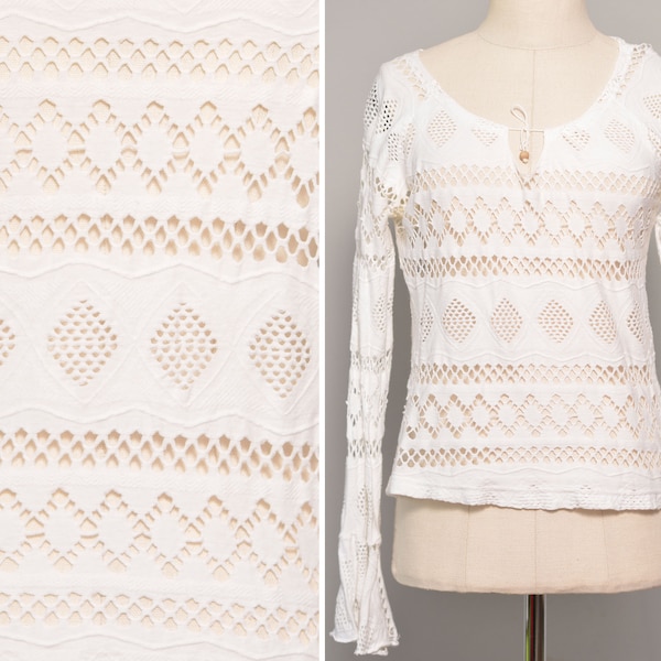 See Through Fishnet Blouse Etsy see-through-fishnet-blouse-etsy