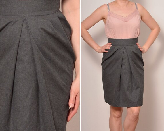 Jupe tulipe taille clearance haute
