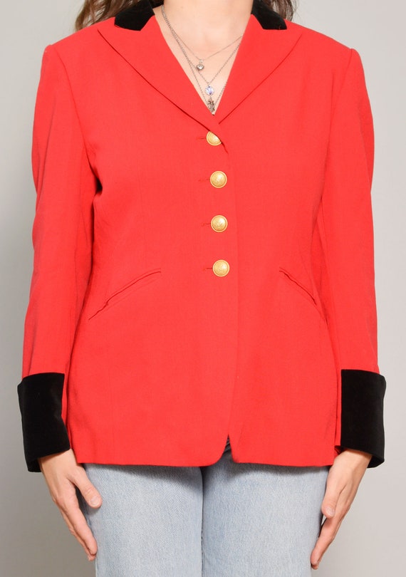 Size 8 | Hot Red Classy Mondi Womans Blazer | Bla… - image 8