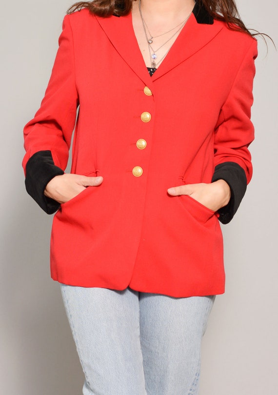 Size 8 | Hot Red Classy Mondi Womans Blazer | Bla… - image 7