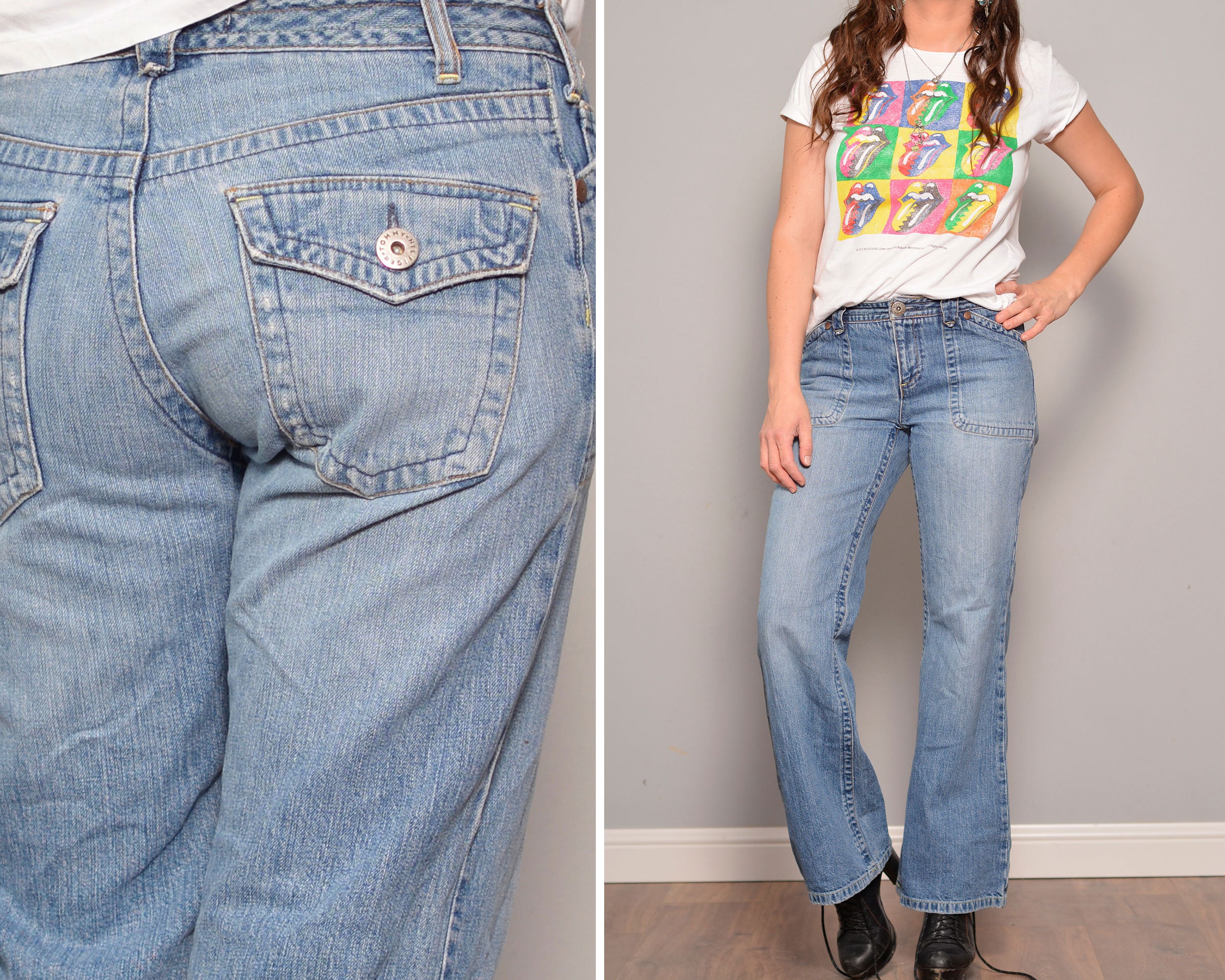 Flap Pocket Jeans - Etsy