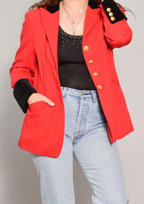 Size 8 | Hot Red Classy Mondi Womans Blazer | Bla… - image 6