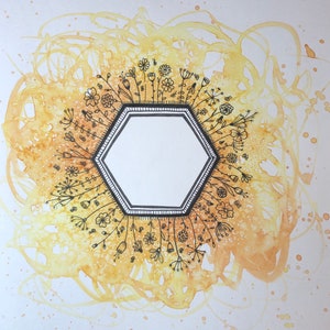 Bee Inspired Mindful WaterColour Workshop Four Full Lessons