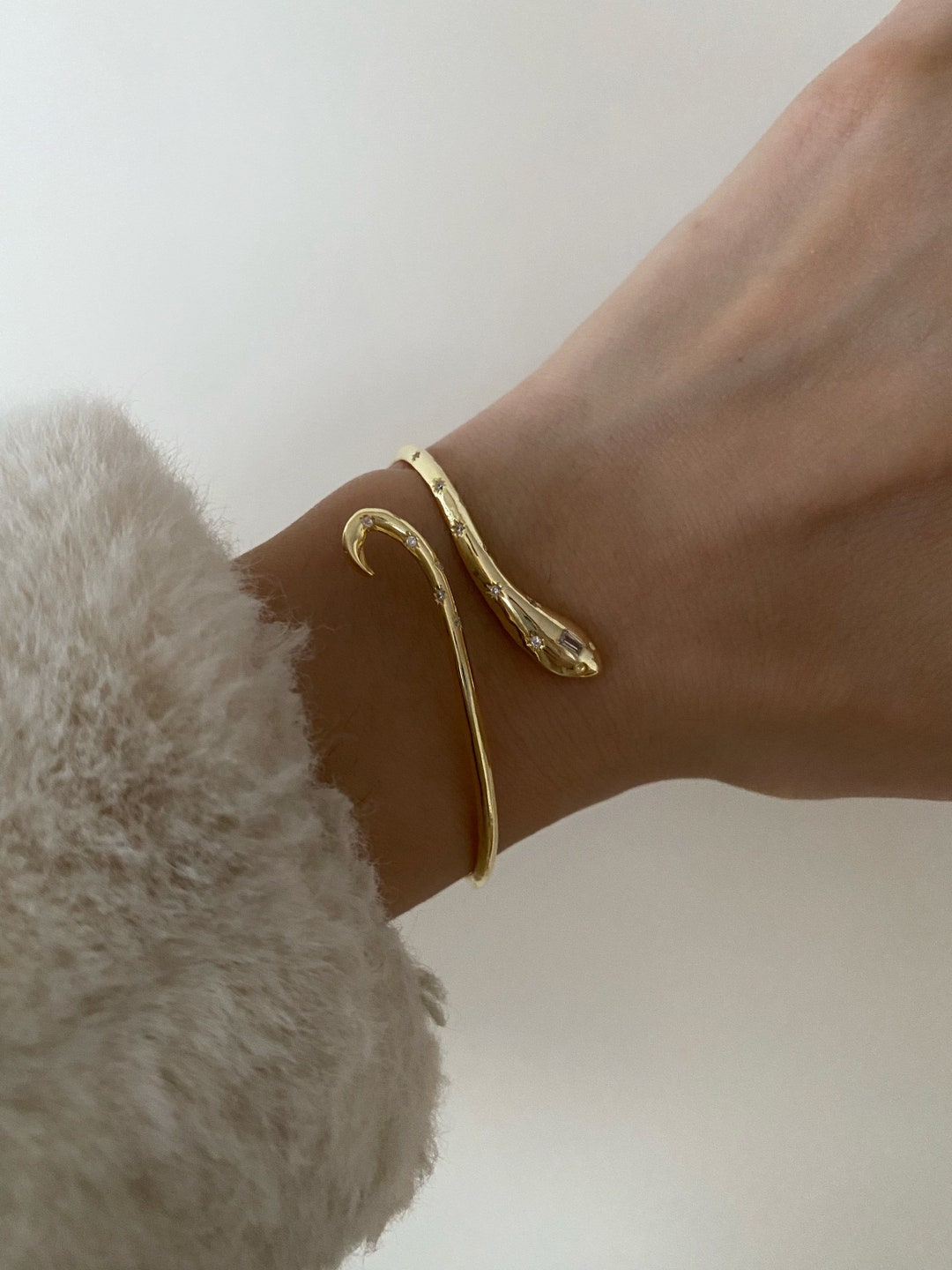 Snake Bracelet, Sterling Silver Bracelet, Serpent Bracelet, Gift for