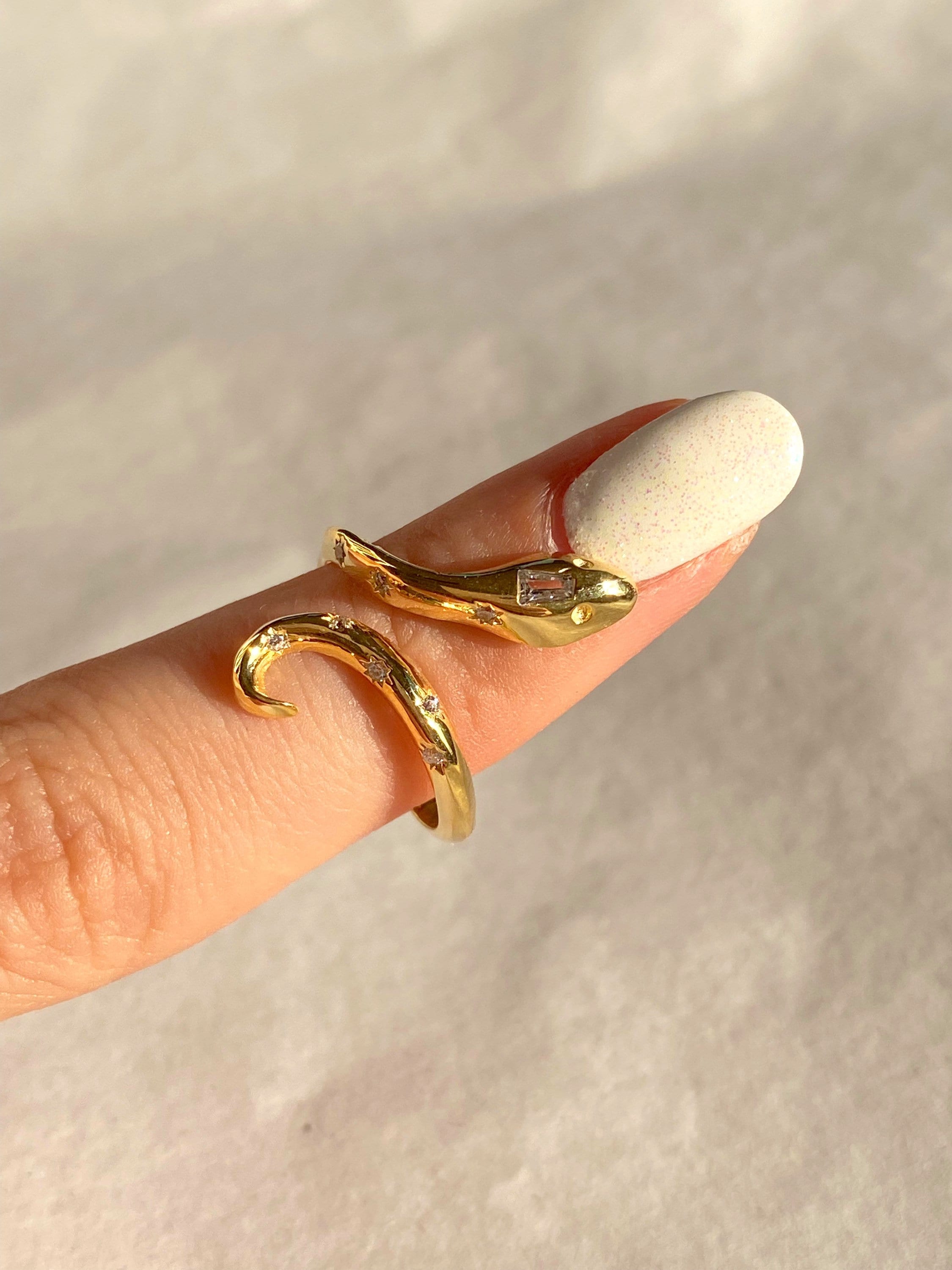 Snake Ring, 925 Sterling Silver Rings, Serpent Ring, 14 Gold Snake Ring, 925 Sterling Silver Rings, Serpent Ring, 14 Gold