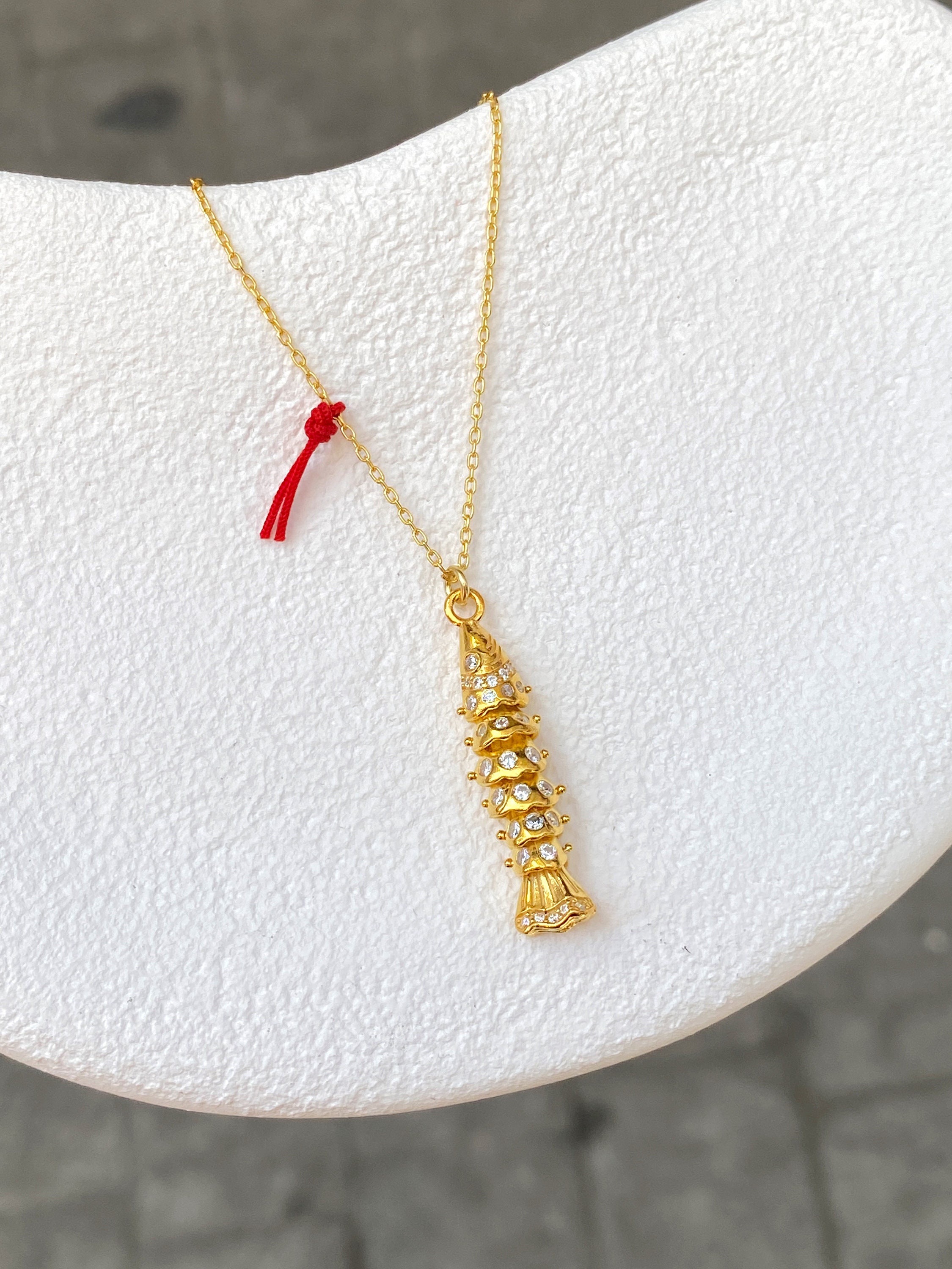 Collana Con Pesce, Ciondolo A Forma Di Pesce Saltatore - Foto 2