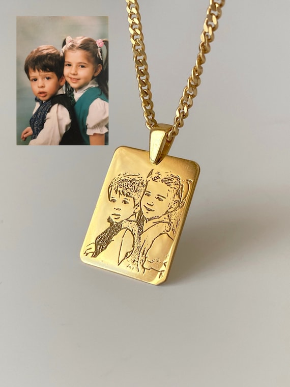 Custom Necklace With Photo Inside - Projection Photo Hidden In The Gem –  Hidden Forever