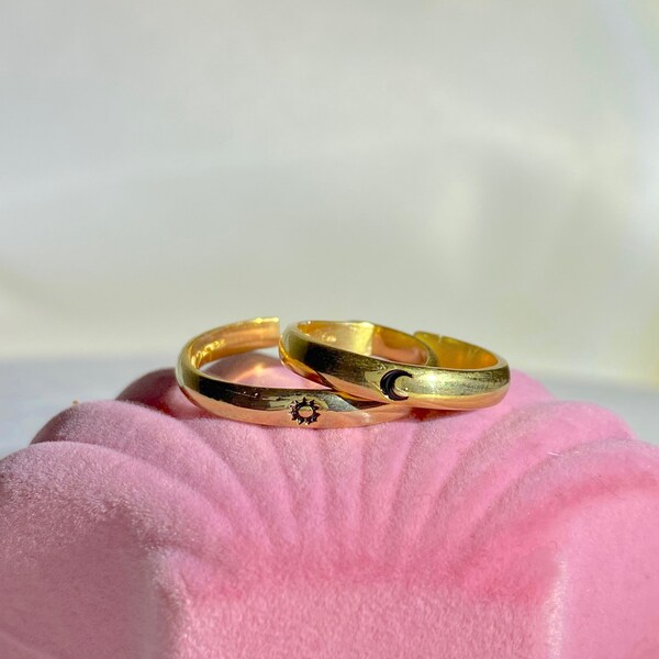 Sun and Moon Ring - Etsy