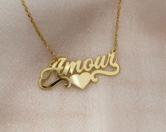 Aman name gold chain deals