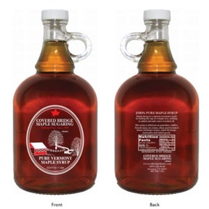 1 liter (33.8) fl.oz. glass jug of pure Vermont Maple syrup. 2020 crop and certified &quot;Organic&quot;  delicious flavor at an affordable price.