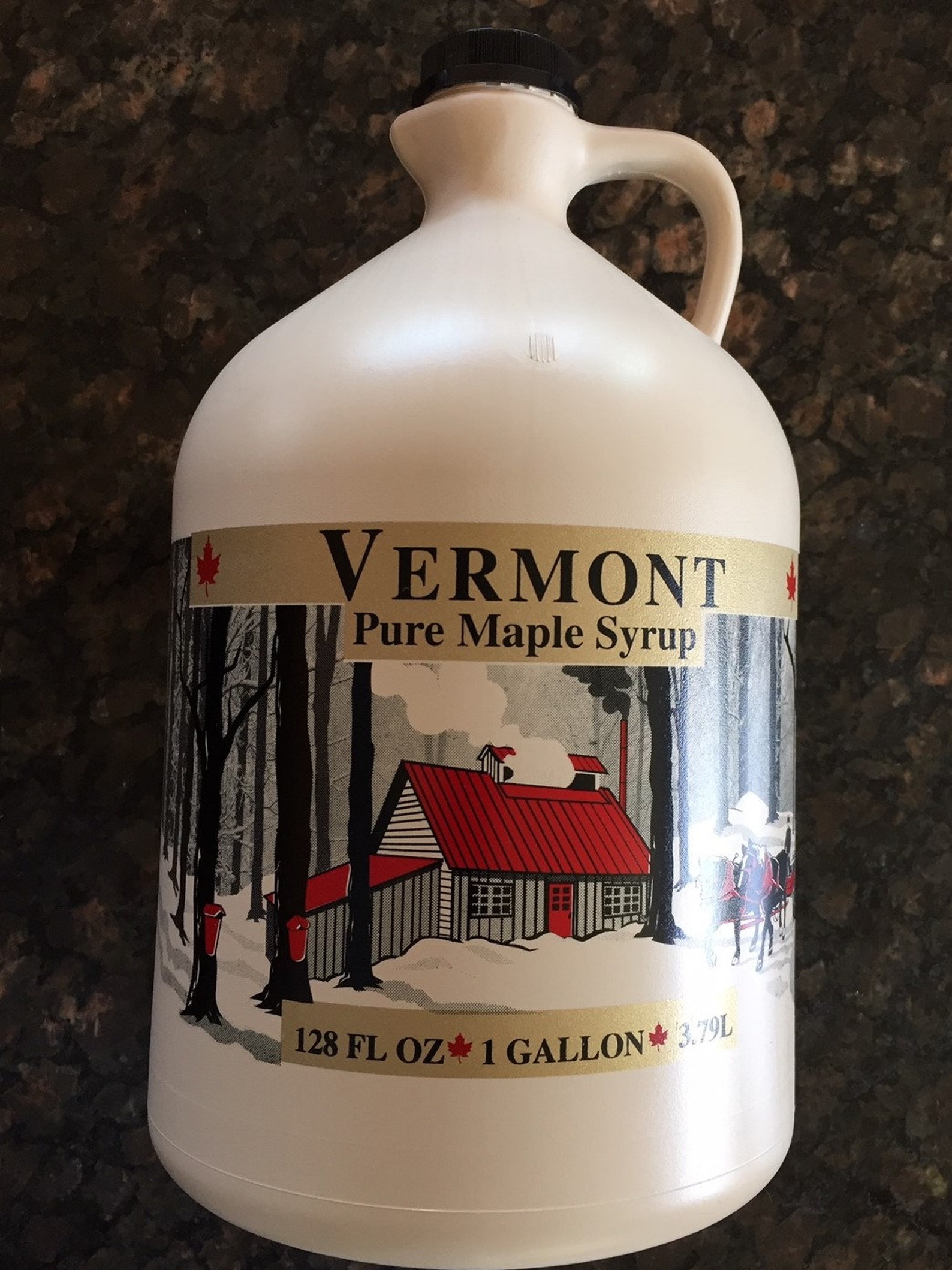 Pure VT. Maple Syrup in Plastic Jug, Certified organic Etsy