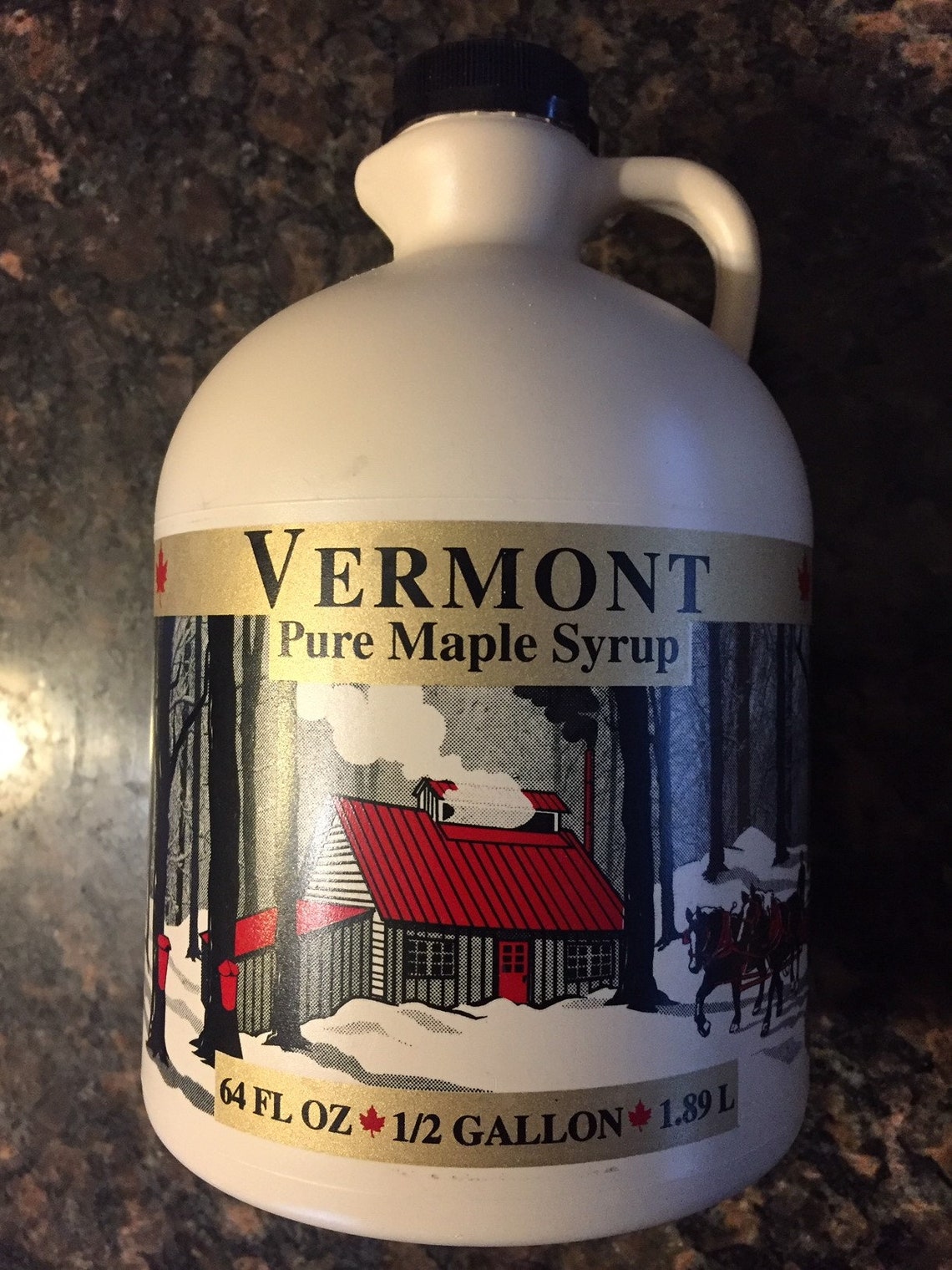 Pure VT. Maple Syrup in Plastic Jug Certified Etsy