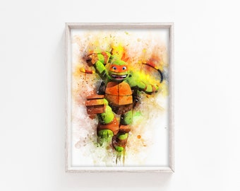 NEW TEENAGE MUTANT NINJA TURTLES TORTUE NINJA TMNT POSTER ENFANT ROOM KIDS