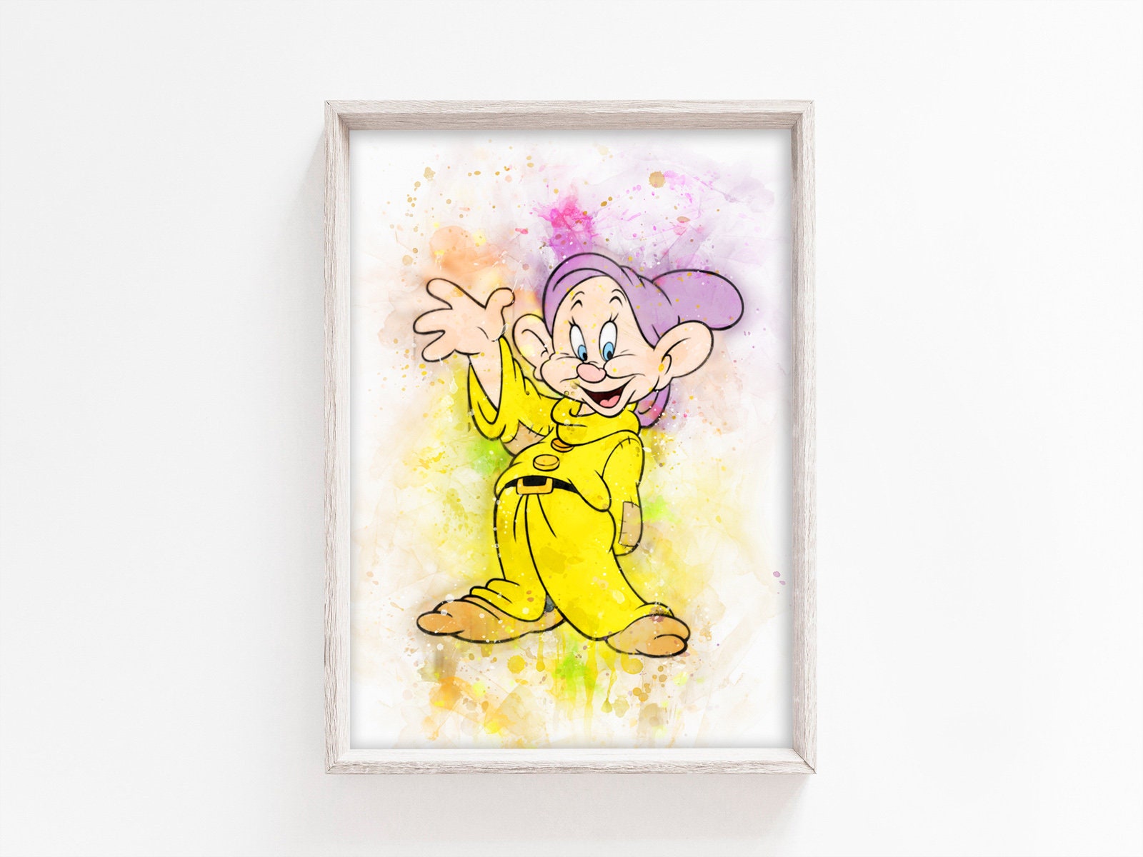 Dopey Dwarf Printable Snow White Printable Wall Art INSTANT Etsy