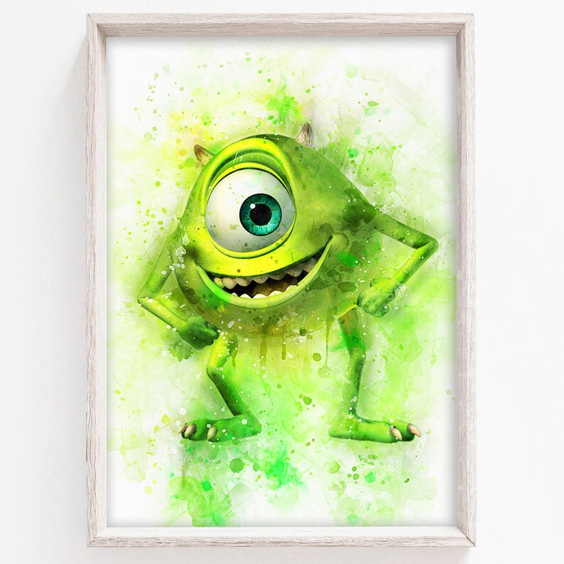 SET OF 9 Monsters Inc Prints Disney Monsters Inc Printables | Etsy