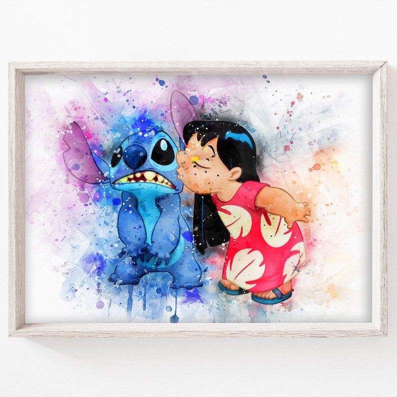 SET OF 9 Lilo and Stitch Prints Disney Lilo and Stitch Etsy