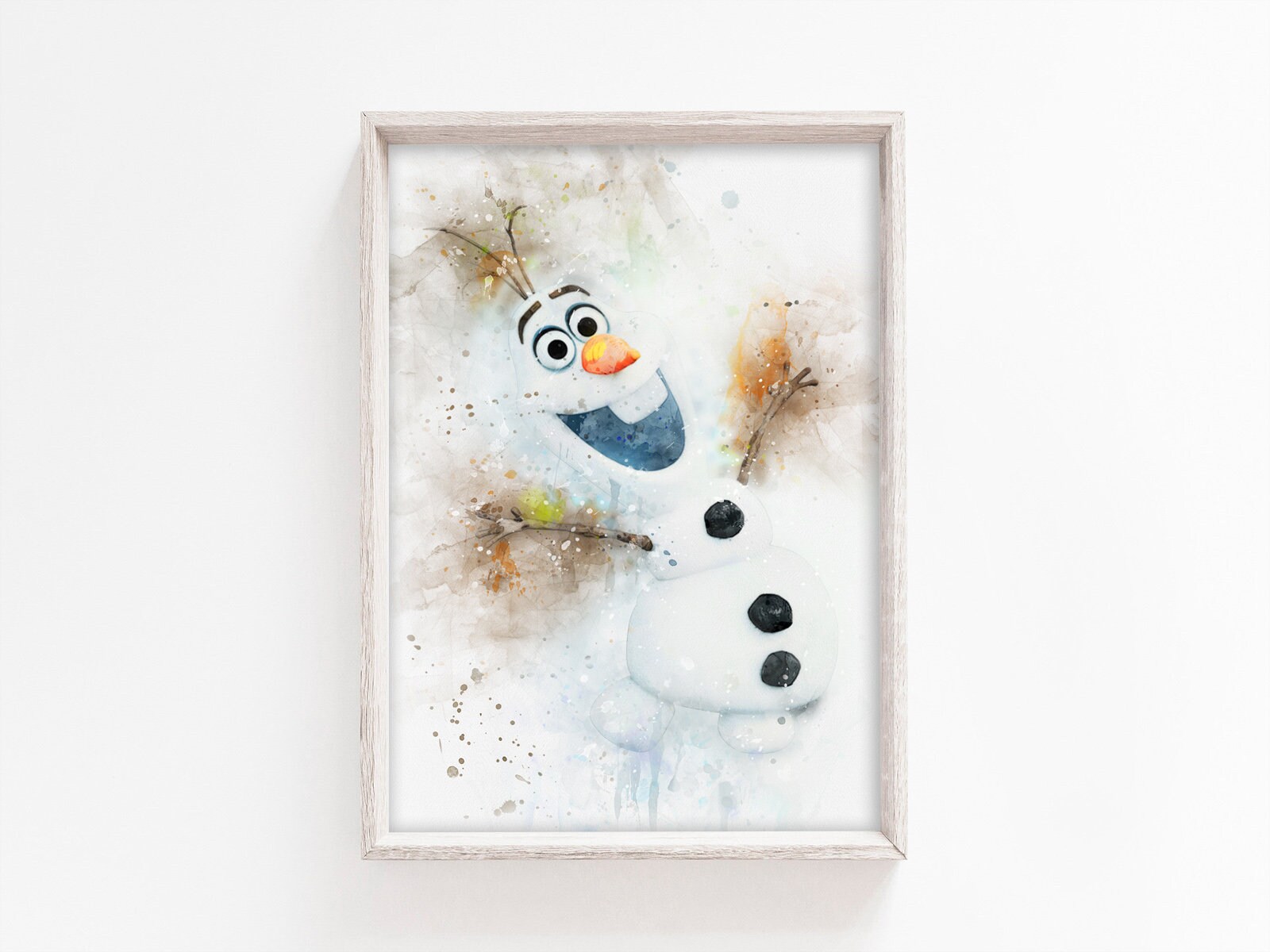 olaf frozen printable wall art instant download frozen etsy