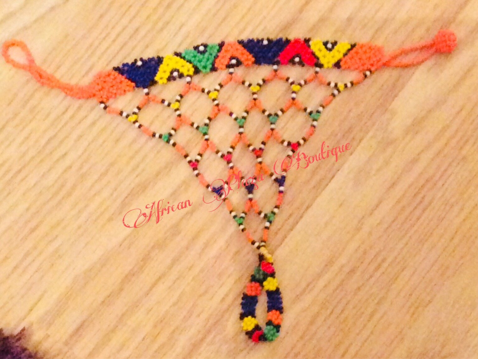 Handmade Beaded Zulu Handpiece. Etsy UK