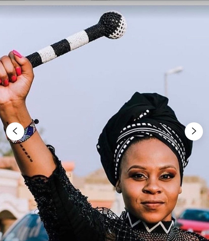 Xhosa Doek / Head Wrap With Matching Zulu Knobberie Etsy