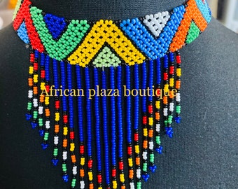 Handmade Zulu tassel necklace