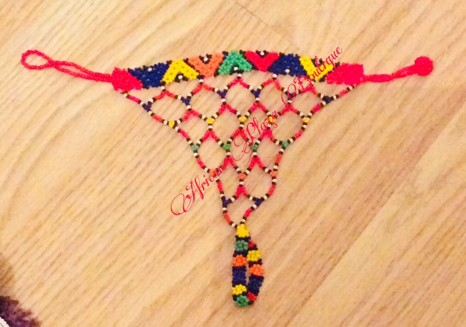 Handmade Beaded Zulu Handpiece. Etsy UK