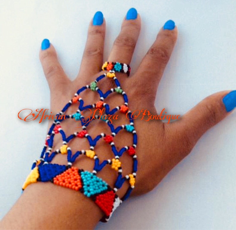 Handmade Beaded Zulu Handpiece. Etsy UK