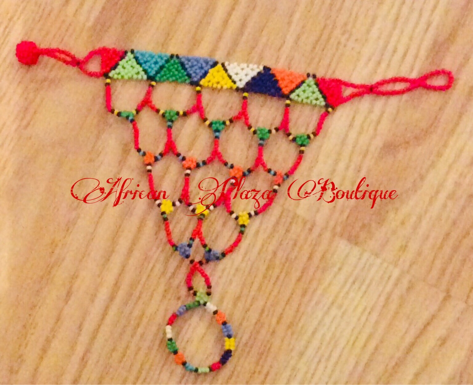 Handmade Beaded Zulu Handpiece. Etsy UK