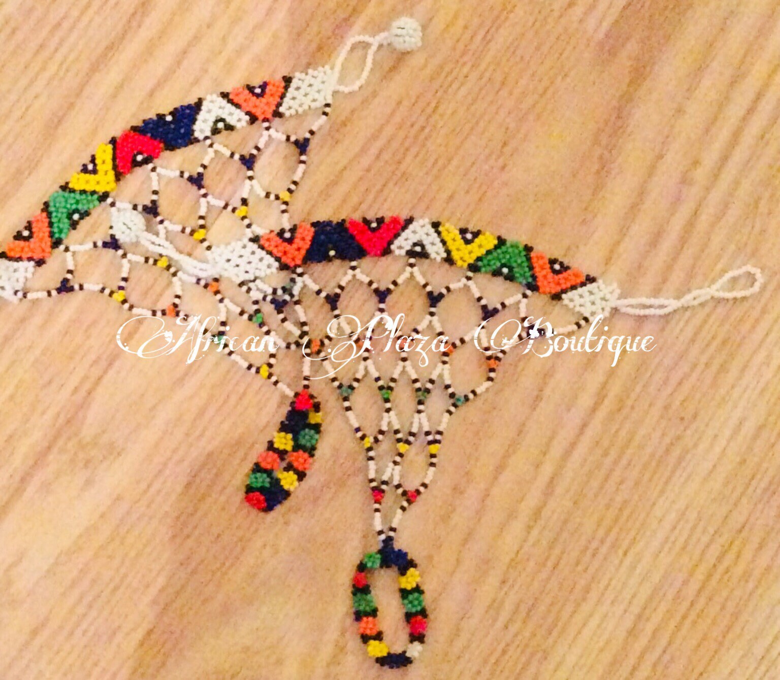 Handmade Beaded Zulu Handpiece. Etsy UK