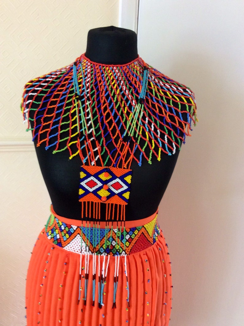 Zulu Ladies Traditional Outfit Etsy Uk