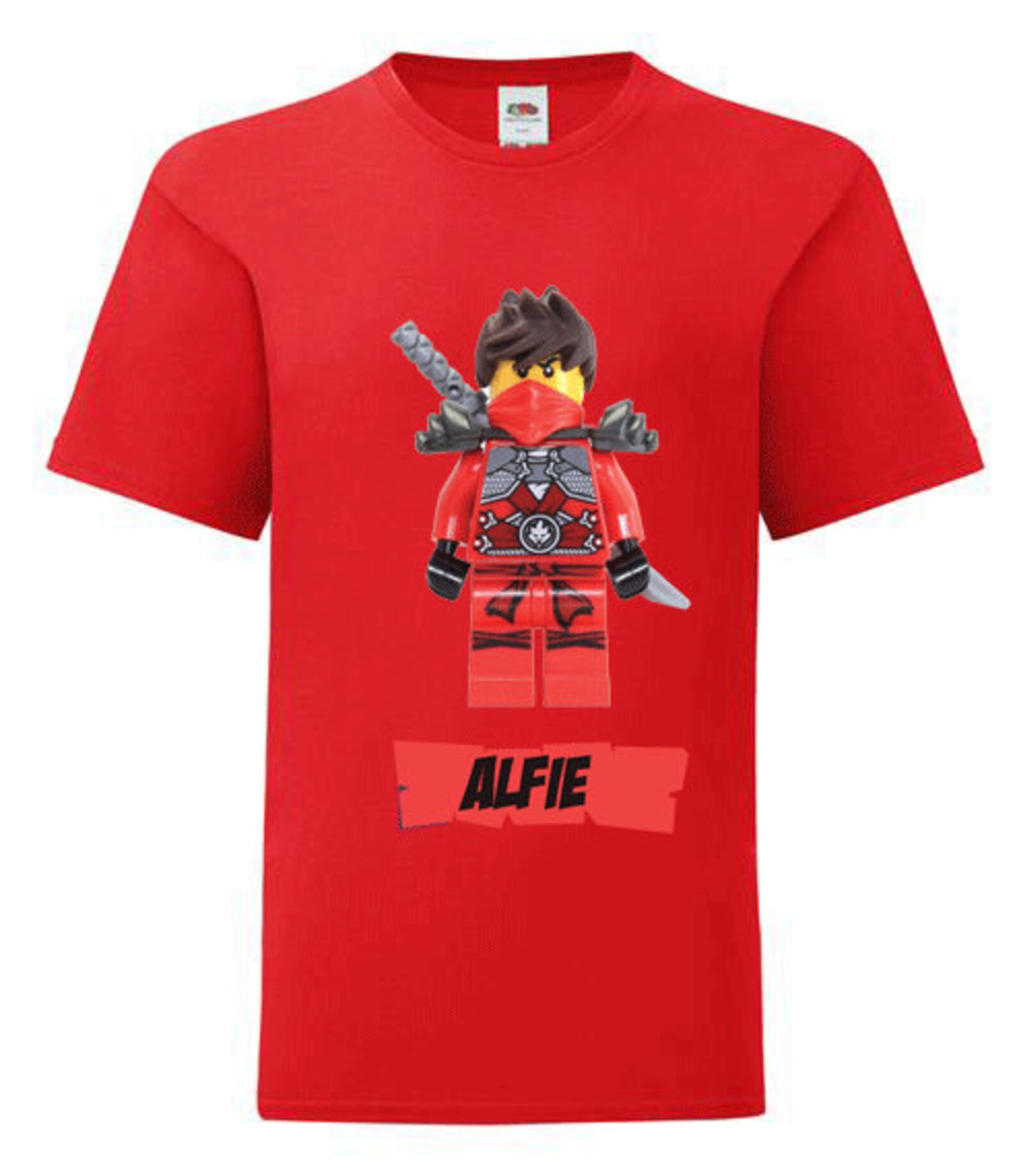 Personalised Lego Ninjago Kai Children's Tshirt Superhero Etsy