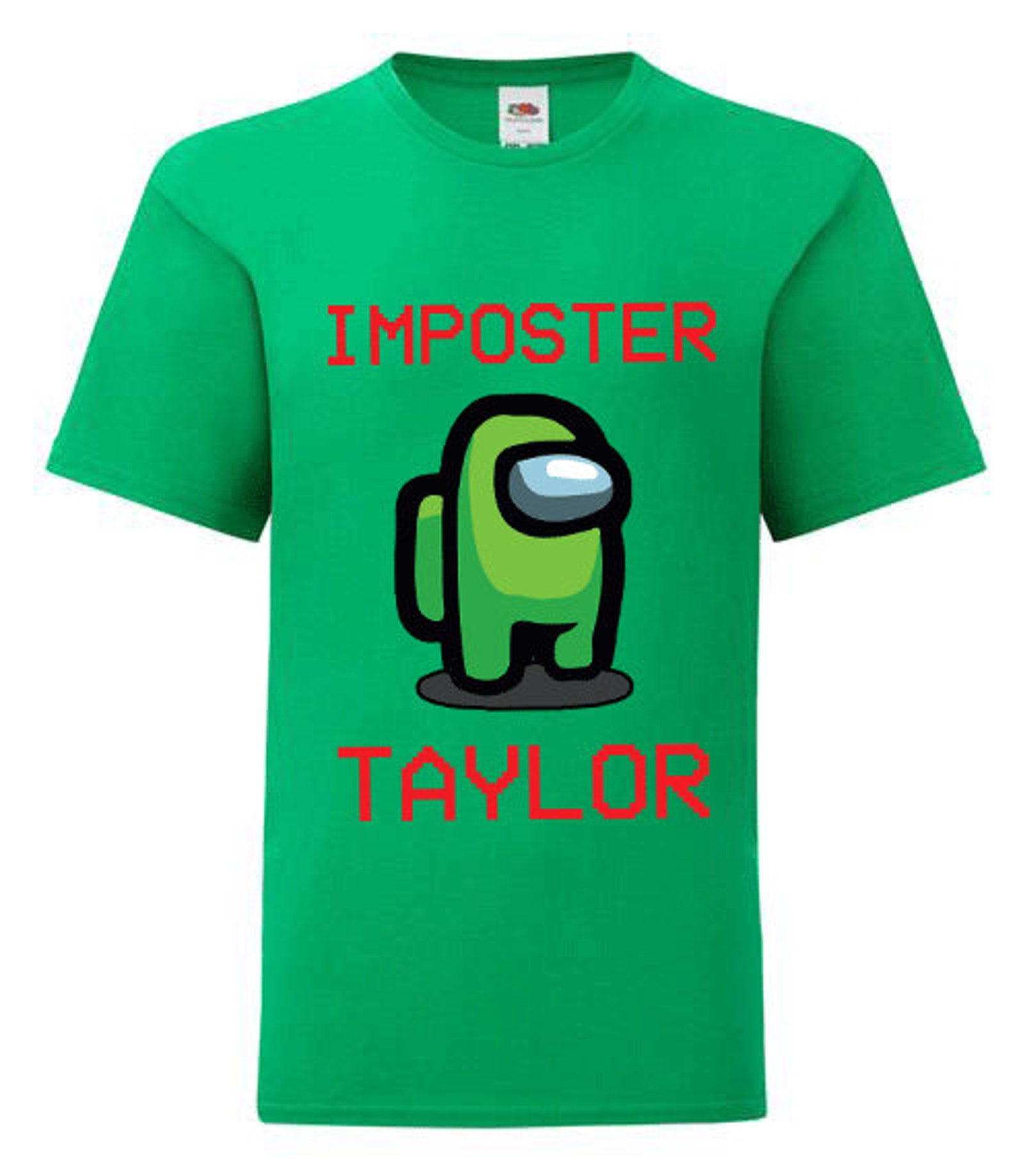 Personalised Lime Imposter Among Us Kids T-shirt Gamer Gaming | Etsy