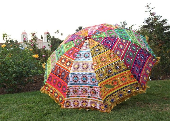 Parasol 180 cm multicolor-con bolsa-playa jardín de pantalla paraguas balcón paraguas 