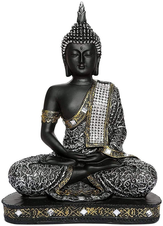 Buda estatua jardín meditando, Buda figura decoración interior, regalo  espiritual Buda protección tailandesa, casa budista y oficina decoración de  la decoración -  México
