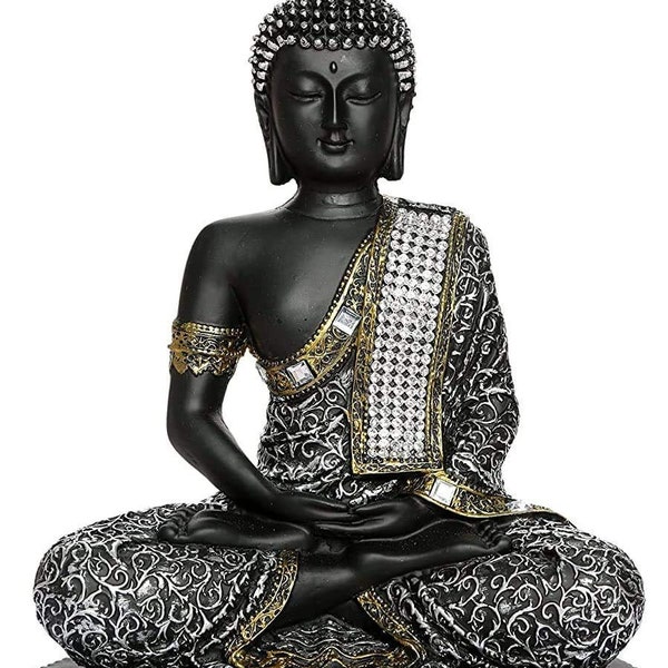 Buddha Statue Garden Meditating, Buddha Figure Indoor Decoration, Spiritual Gift Buddha Thai Protection, Buddhist Home And Office Decor