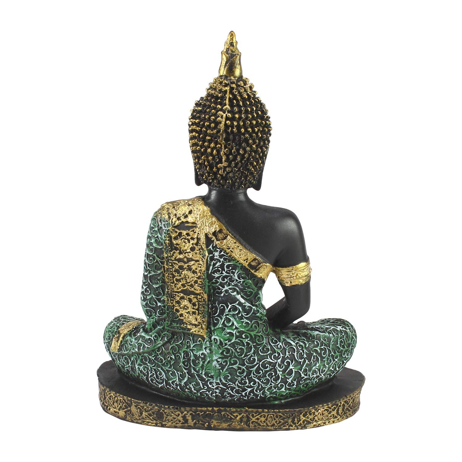 Green Buddha Statue Garden Mediteren Boeddha Figuur Indoor Etsy Nederland