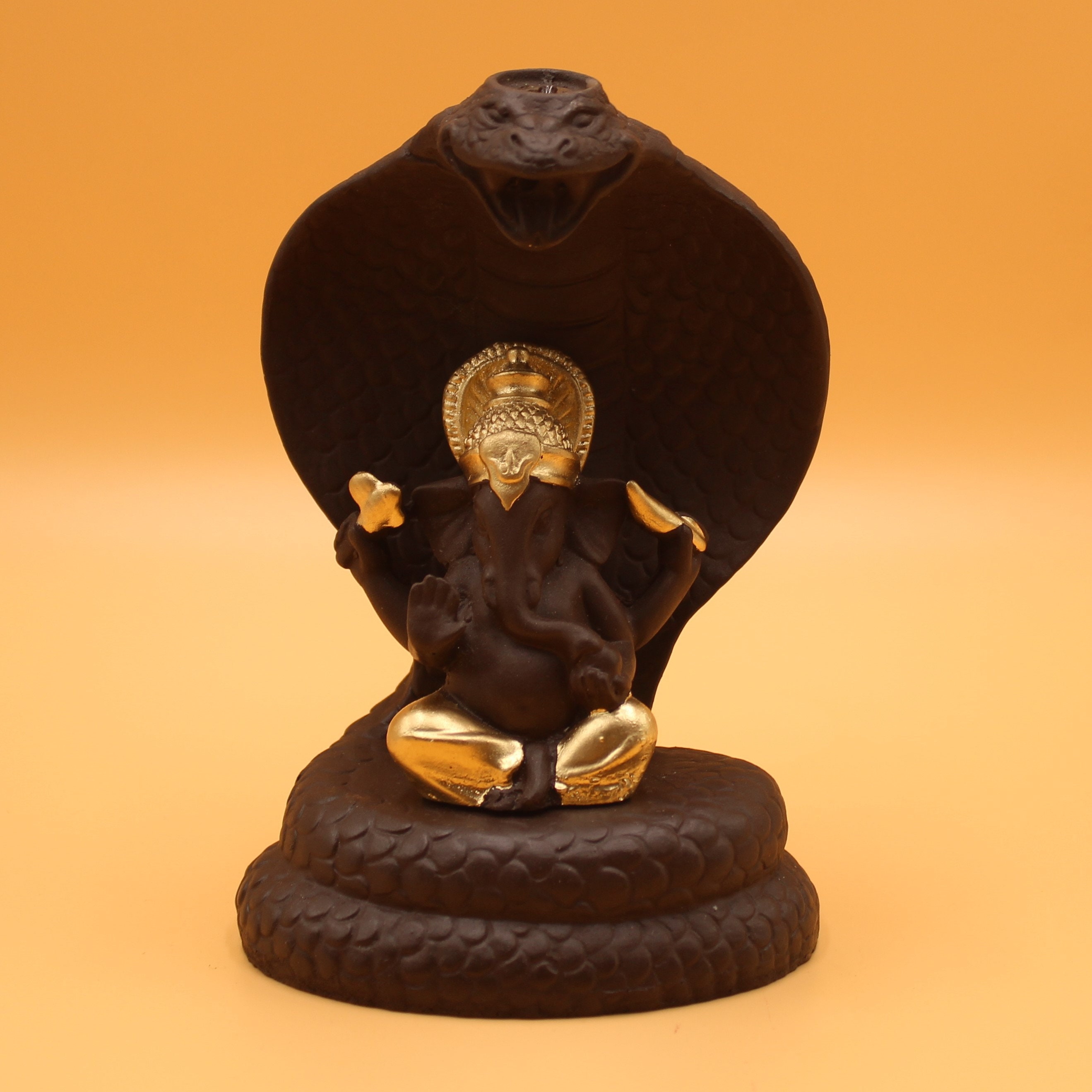 Cobra Snake Backflow Incense Sticks Burner with Meditating Etsy