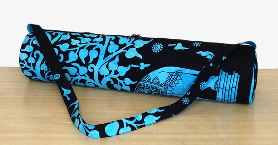 Indian Handmade Shoulder Strap Yoga Mat Carrier Bag Fitness Gym Bag Hippie