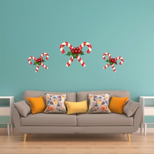 Zuckerstangen Wandtatz-Wandtatz-Weihnachtsdeko