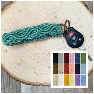 Handmade Macrame Wristlet Keychain