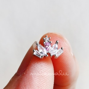 Crown helix earring