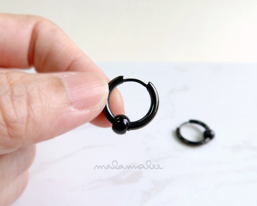 JewelryWe Creolen Ohrringe Für Damen & Herren – Edelstahl, Hypoallergen In Silber, Schwarz, Gold – Mit Gratis-Gravur