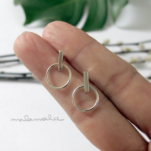 Dangle earrings, sterling silver dangling earrings, minimalist dangle earrings, minimalist earrings, chain earrings, silver drop earrings,