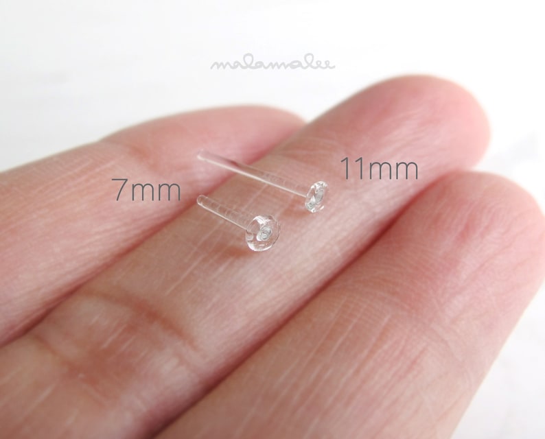 Pyrex Glass Ear / Nose Piercing Retainer Stud Piercing New Etsy